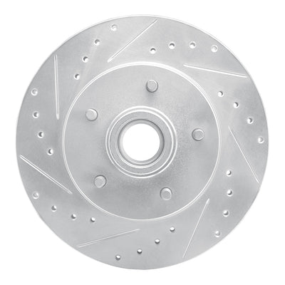 R1 1991-1996 Buick Roadmaster Front Left Drilled & Slotted Silver Brake Rotor
