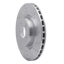 R1 10-16 Hyundai Genesis Coupe Front Drilled & Slotted Silver Brake Rotor Set