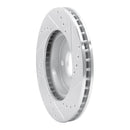 R1 95-04 Ford CONTOUR Front Left Drilled & Slotted Silver Brake Rotor