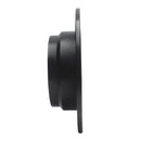 R1 93-95 Volvo 850 Rear Right Drilled & Slotted Black Brake Rotor