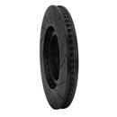 R1 93-98 Toyota Supra Right Front Drilled & Slotted Black Brake Rotor
