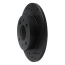 R1 86-06 Nissan TSURU (Mexico) Front Right Drilled & Slotted Black Brake Rotor