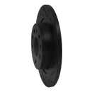R1 03-11 Cadillac BLS (Mexico) Rear Right Drilled & Slotted Black Brake Rotor