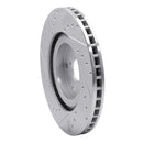 R1 19-23 Subaru ASCENT Front Right Drilled & Slotted Silver Brake Rotor