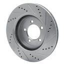 R1 06-10 Ford Explorer Sport Trac Front & Rear Drilled & Slotted Silver Brake Rotor Set