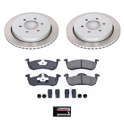Power Stop 07-09 Ford Expedition Front and Rear Semi-Coated Rotor Kit
