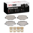 DFC 09-14 Dodge Journey Rear Drilled & Slotted Geoperformance Rotors 5000 Advanced Pads w/Hardware