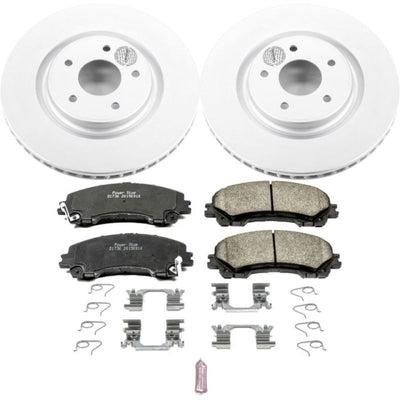 Power Stop 14-19 Nissan Rogue Front & Rear Z17 Evolution Geomet Coated Brake Kit