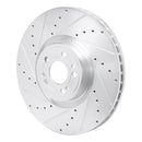R1 20-25 Mercedes-Benz GLE350 Front & Rear Drilled & Slotted Silver Brake Rotor Set