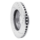 R1 90-97 Buick Park Avenue Front Left Drilled & Slotted Silver Brake Rotor