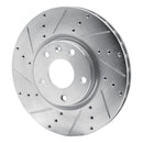R1 14-19 Chevrolet Corvette Front & Rear Drilled & Slotted Silver Brake Rotor Set