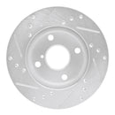 R1 90-93 Mazda Miata Front Drilled & Slotted Silver Brake Rotor Set