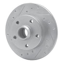 R1 92-98 Volkswagen Passat (USA/Canada) Rear Left Drilled & Slotted Silver Brake Rotor