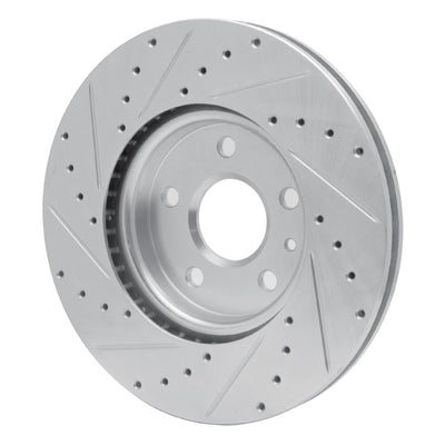 R1 06-15 Lexus IS250 Rear Drilled & Slotted Silver Brake Rotor Set