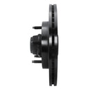 R1 97-99 Ford F-150 RWD Front Right Drilled & Slotted Black Brake Rotor
