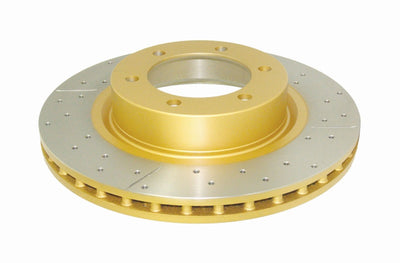 DBA 09/02+ Toyota Landcruiser 17in Wheel Front Drilled & Slotted Street Series Rotor