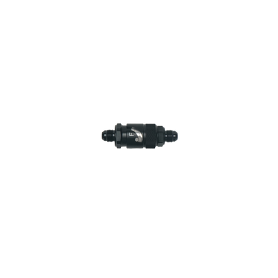 DeatschWerks 6AN Male Flare Quick Disconnect Dry Break Fitting - 2 Pieces Anodized Matte Black