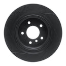 R1 95-02 BMW M3 Rear Left Slotted Black Brake Rotor