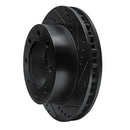 R1 99-05 Ford F-250 4WD (Super Duty) Front Right Drilled & Slotted Black Brake Rotor