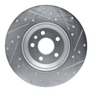 R1 20-22 Jaguar E-Pace Front & Rear Drilled & Slotted Silver Brake Rotor Set