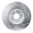 R1 20-24 Subaru Crosstrek Front Drilled & Slotted Silver Brake Rotor Set