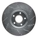 R1 04-12 Chevrolet HHR Front & Rear Drilled & Slotted Silver Brake Rotor Set