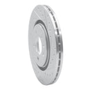 R1 92-95 Volkswagen Jetta Sedan Front Right Drilled & Slotted Silver Brake Rotor