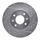 R1 12-25 Dodge Attitude (Mexico) Front Right Drilled & Slotted Silver Brake Rotor
