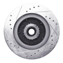 R1 1969-1973 Chrysler New Yorker Front Right Drilled & Slotted Silver Brake Rotor