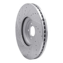 R1 10-24 Jaguar F-Type Front & Rear Drilled & Slotted Silver Brake Rotor Set
