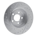 R1 05-23 Chrysler 300 Front & Rear Drilled & Slotted Silver Brake Rotor Set