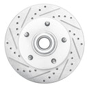 R1 94-01 Ford E-150 Econoline Club Wagon Front Left Drilled & Slotted Silver Brake Rotor