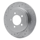 R1 06-10 Ford Explorer Sport Trac Front & Rear Drilled & Slotted Silver Brake Rotor Set