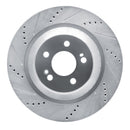 R1 14-21 Mercedes-Benz Maybach S560 Rear Drilled & Slotted Silver Brake Rotor Set