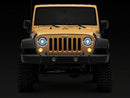 Raxiom 07-18 Jeep Wrangler JK Axial Series 7-In Dragon Eye LED Headlights- Blk Housing (Clear Lens)