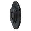 R1 16-26 BMW 228I Gran Coupe Rear Right Drilled & Slotted Black Brake Rotor