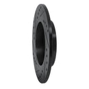 R1 01-06 Audi TT Quattro Rear Right Drilled & Slotted Black Brake Rotor