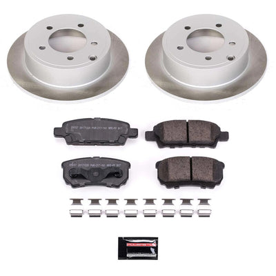 Power Stop 08-17 Mitsubishi Lancer Front and Rear Semi-Coated Rotor Kit