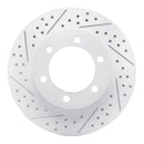 R1 95-04 Toyota 4Runner Front Left Drilled & Slotted Geo-Carbon Rotor