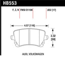 Hawk Performance Ceramic Street Brake Pads