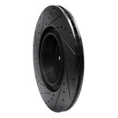 R1 12-20 BMW M240I Coupe & Convertible Rear Right Drilled & Slotted Black Brake Rotor