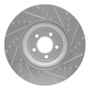 R1 14-21 Jaguar XJ Front & Rear Drilled & Slotted Silver Brake Rotor Set