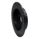 R1 16-22 Hyundai Tucson Rear Right Drilled & Slotted Black Brake Rotor