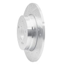 R1 96-98 Mercedes-Benz SL320 Rear Left Drilled & Slotted Silver Brake Rotor