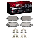 DFC 13-19 Nissan Sentra Front & Rear Drill/Slot Geoperf Rotors Active Performance Pads w/Hardware