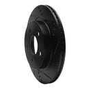 R1 93-97 Chevrolet Camaro Rear Right Drilled & Slotted Black Brake Rotor