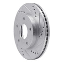R1 1979-1998 Buick Riviera Front/Rear Right Drilled & Slotted Silver Brake Rotor