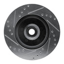 R1 71-81 Chrysler Town & Country Front Right Drilled & Slotted Silver Brake Rotor
