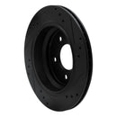 R1 96-03 BMW 525I (USA/Canada) Rear Left Drilled & Slotted Black Brake Rotor