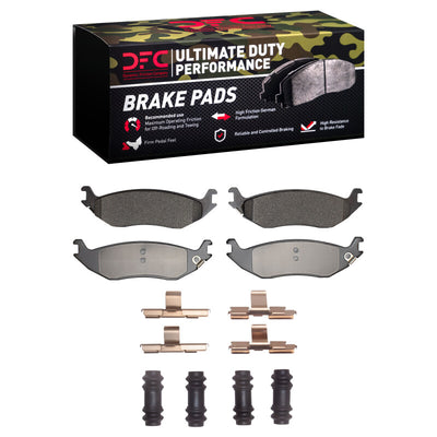 DFC 02-24 Chrysler Aspen Rear Drill/Slot Geoperf Rotors Ultimate Duty Perf Pads w/Hardware